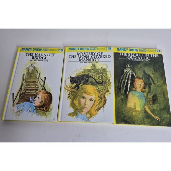 Nancy Drew Mystery Stories Flashlight Series Lot Of 3 Series 15, 18, And 21 - Picture 9 of 9